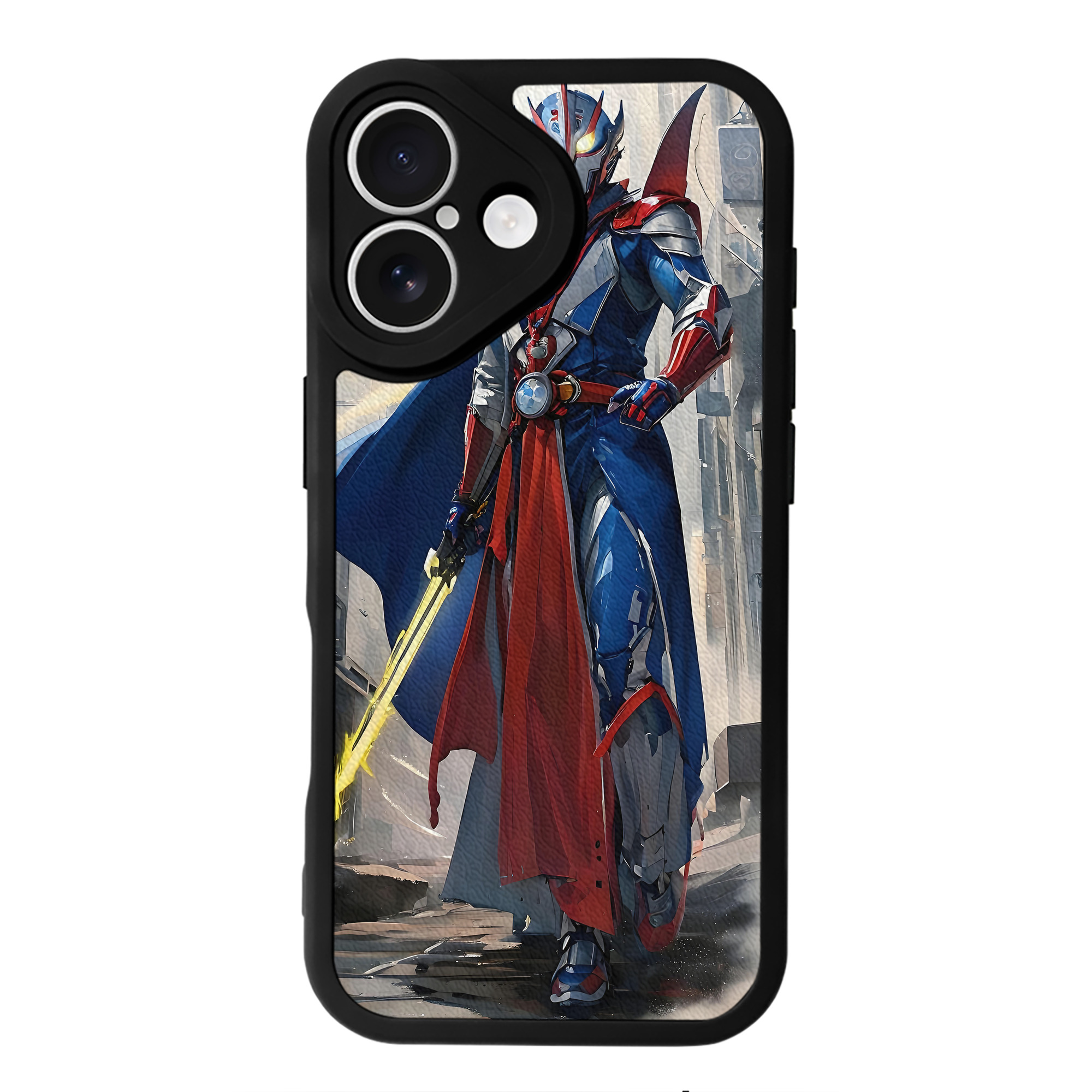 （画像用） ウルトラマン Ultraman 【iPhone 16シリーズ対応】シリコンスマホケース（レザー調） 材質：シリコン